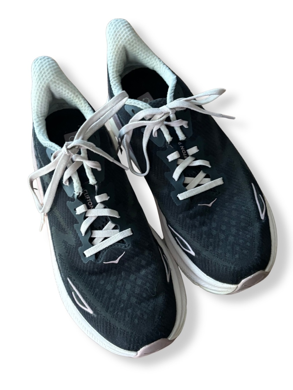 HOKA Clifton 9 Women’s Running Shoes Black Pink US 8.5 Athletic